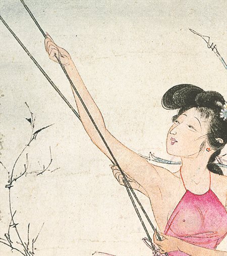 天镇-胡也佛的仕女画和最知名的金瓶梅秘戏图